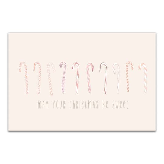 May Your Christmases Be Sweet Canvas Wall Art